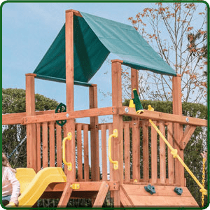 14 Sq. Ft. Play Deck 14 Sq. Ft. Play Deck on Orangutan Fort Swing Sets