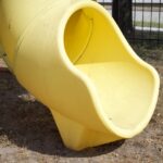 7.4 Jaguar Playcenter w/ BYB Tarp, 4x6 Monkey Bars, Loft, Yellow DoubleWall Scoop Slide and Yellow Spiral Slide