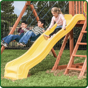 8′ Wave Slide 8′ Wave Slide on Orangutan Fort Swing Sets