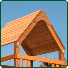 Wooden Roof on Toucan Fort