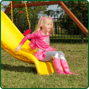 DoubleWall Wave Slide on Toucan Fort Swing Set