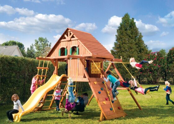 Pg 26 Parrot Island Playcenter Config 2 Wood Roof Treehouse panels