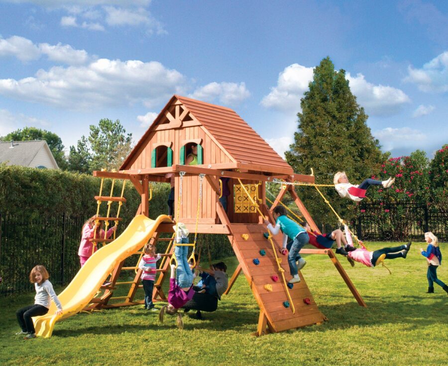 Pg 26 Parrot Island Playcenter Config 2 Wood Roof Treehouse panels