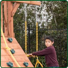 Trapeze Bar with Rings on Orangutan Fort Swing Sets