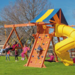 7.4 Jaguar Playcenter Config 2 with Tarp Roof & Spiral Slide