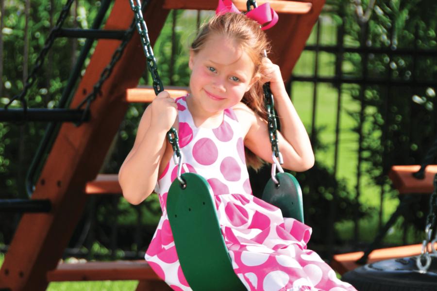 girl on swing