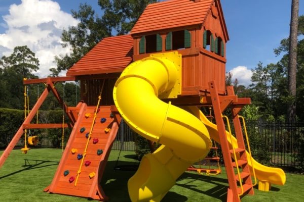 Tree Frogs Swing Sets Woodlands TX install
