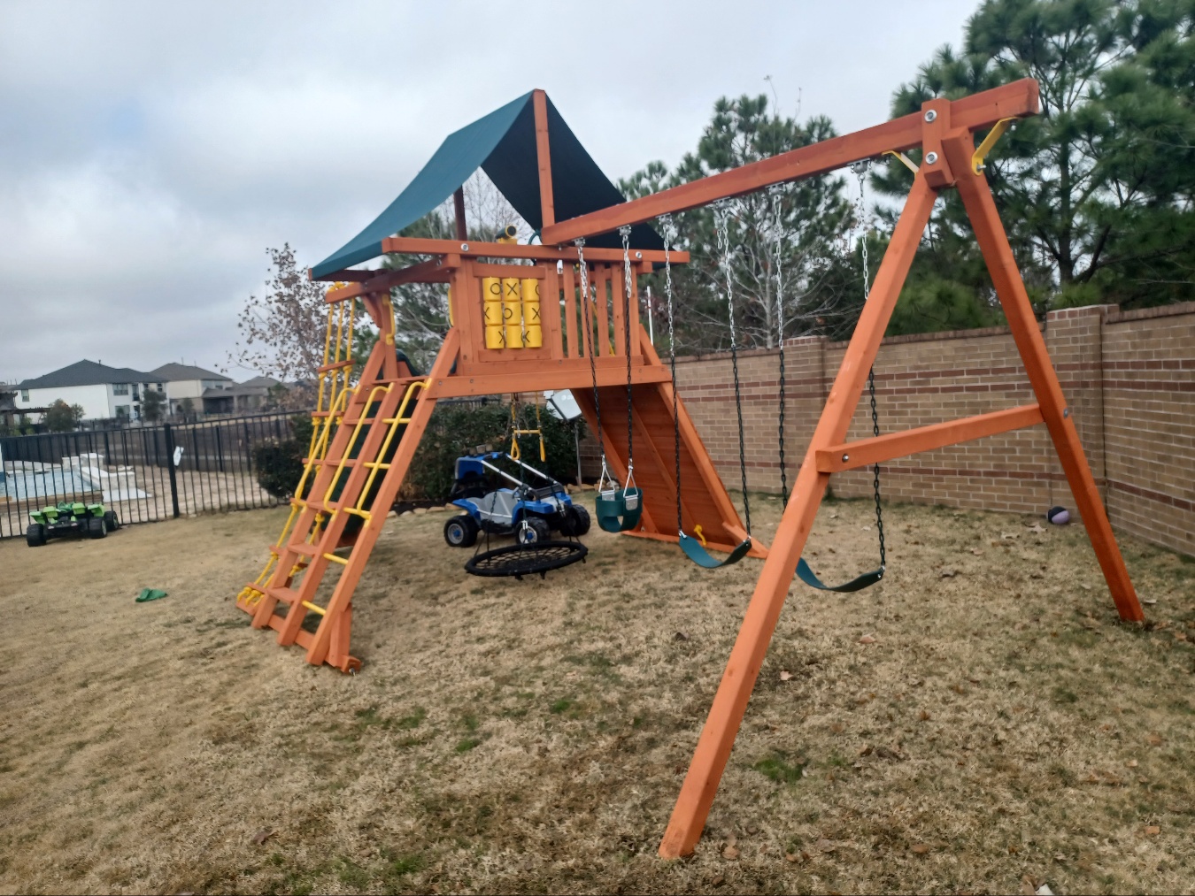 Texas swing set install