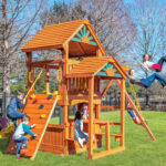 Parrot Island Fort w/ Wood Roof, Snack Bar, & Playhouse Panels