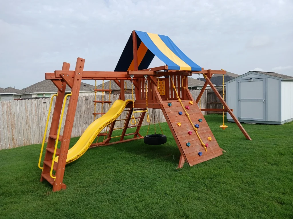 Navasota TX 1 Tree Frogs Swing Sets Install