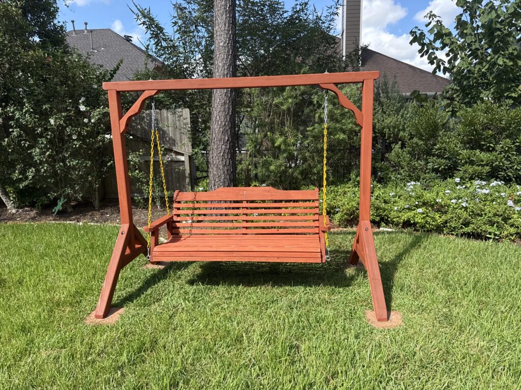 cypress TX 1 Tree Frogs Swing Sets Install